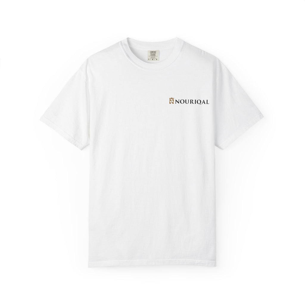 Nouriqal Logo T-Shirt | Minimal Text Chest Print