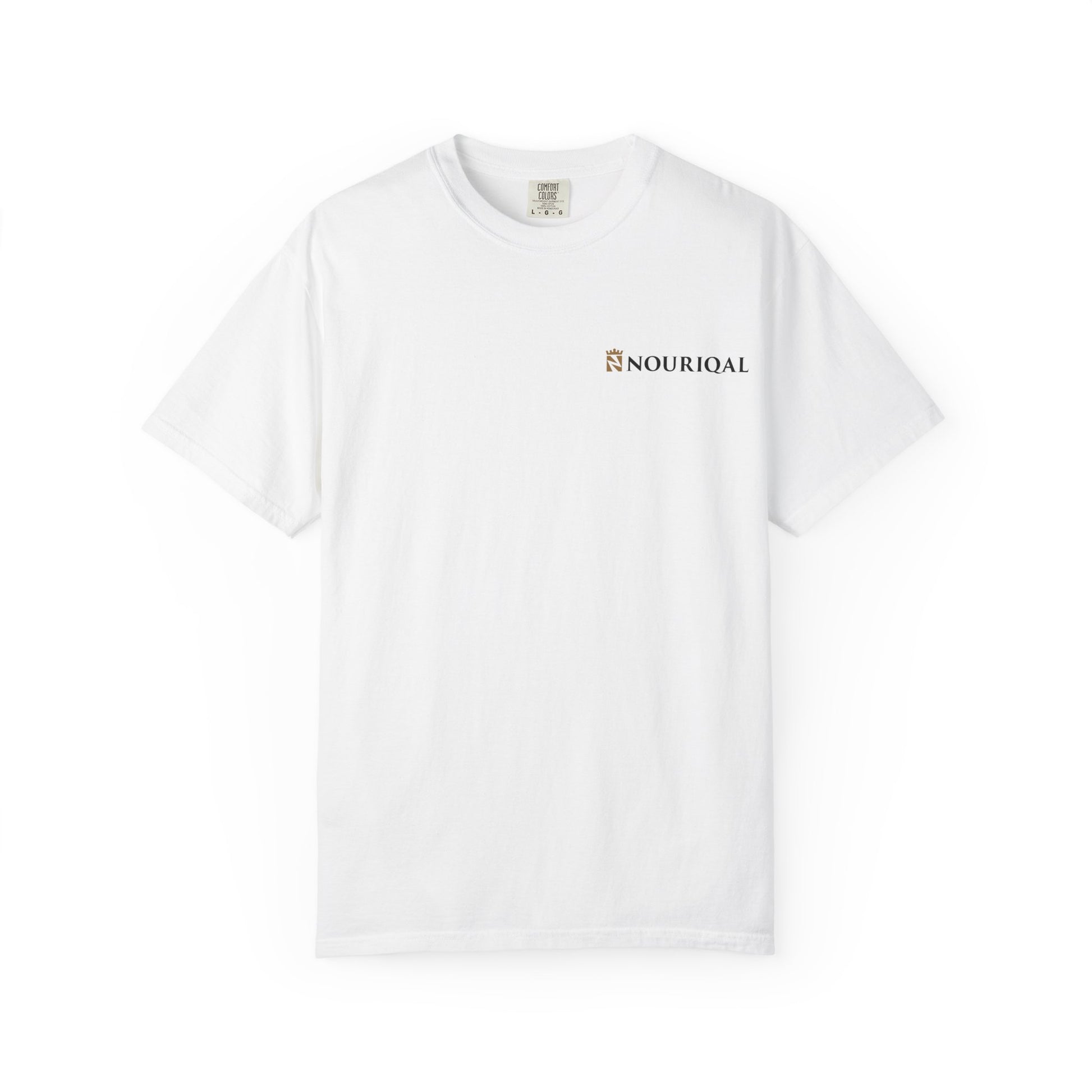 Nouriqal Logo T-Shirt | Minimal Text Chest Print