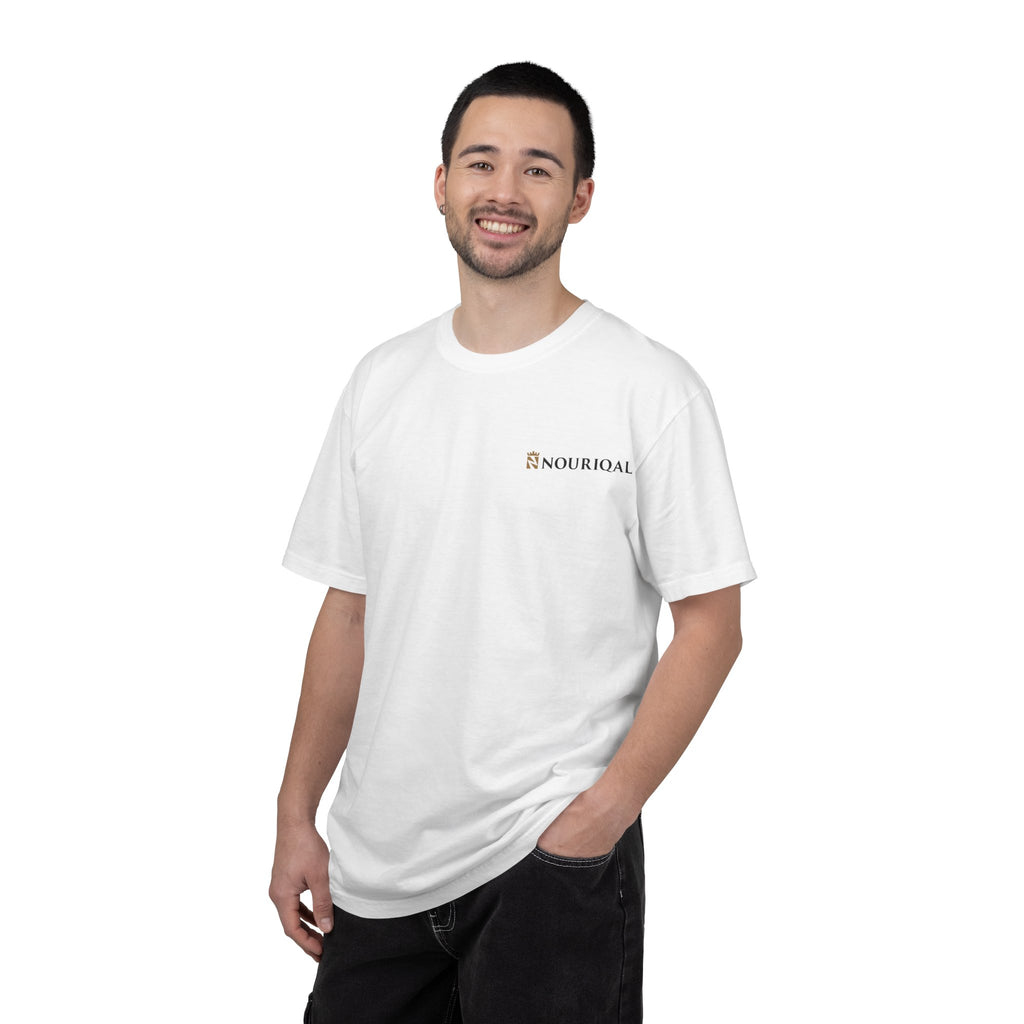 Nouriqal Logo T-Shirt | Minimal Text Chest Print
