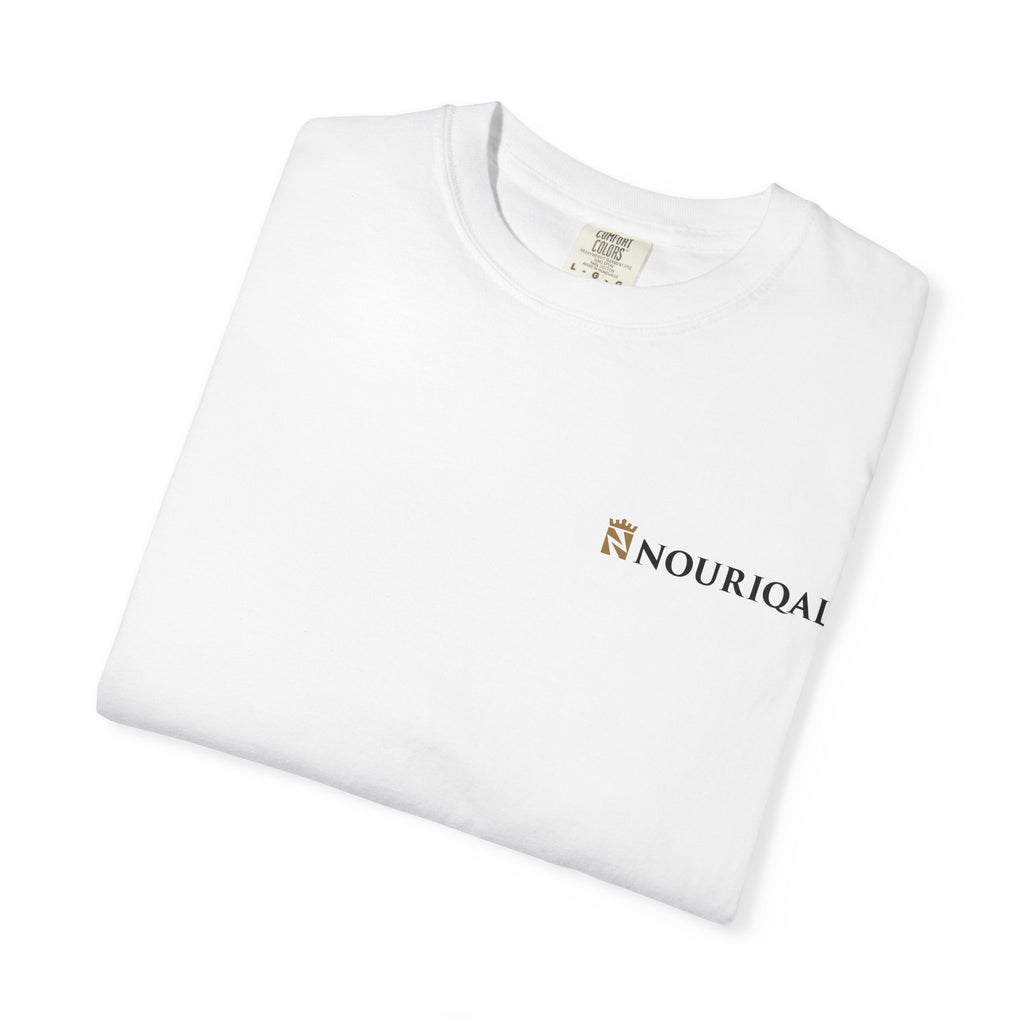 Nouriqal Logo T-Shirt | Minimal Text Chest Print