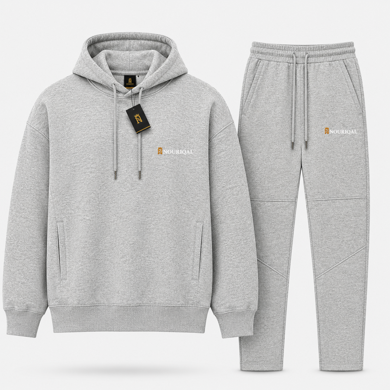 NOURIQAL N1 TRACKSUIT NON ZIPPER - GREY